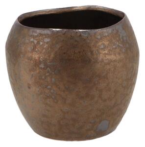 Ghiveci din ceramica AMARAH bronz 12 cm