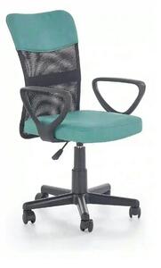 Scaun de birou TIMMY, turcoaz, stofa mesh, 52x59x81/91 cm