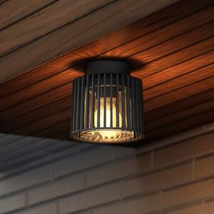 LUTEC Lampă de exterior SHYNE, negru, 16 cm, metal, IP54, E27, reglabil, Negru, Aluminiu, Modern