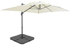 Umbrelă de exterior cu bază portabilă, nisipiu