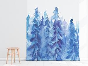 Fototapet Albastru într -o pădure urâtă