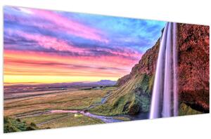 Tablou - Cascada Seljalandsfoss (120x50 cm)