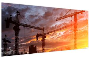 Tablou - Șantier de construcții (120x50 cm)