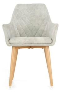 Scaun sufragerie K287, gri/stejar, 58x61x50 cm