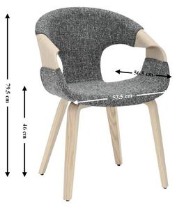 Scaun Living Tapitat JY6215X-M Gri