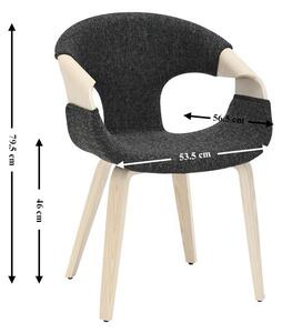 Scaun Living Tapitat JY6215X-M Gri Inchis