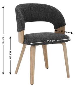 Scaun Living JY6450X-M2 Gri Inchis