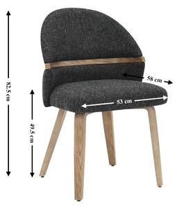 Scaun Living JY6415X-M Gri Inchis