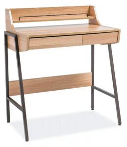 Birou B168, stejar/maro, 89x48x77 cm