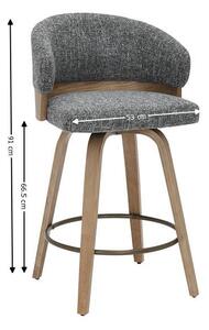 Scaun Bar JY3250X-M Gri