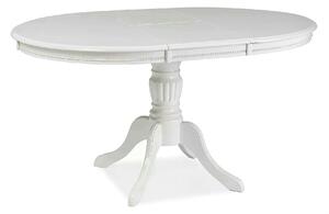 Masa vintage alba OLIVIA, 106/141X106X76 cm
