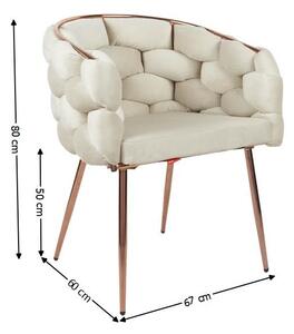 Scaun Living Tapitat KJC17 Bej