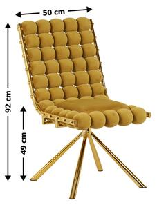 Scaun Living Tapițat KJC5403 Muștar