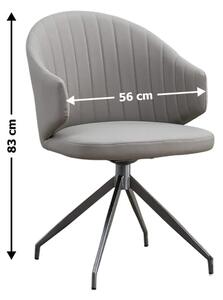 Scaun Living Rotativ CY815 Gri