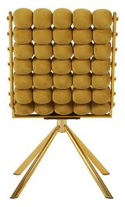 Scaun Living Tapițat KJC5403 Muștar