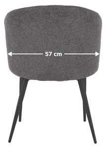Scaun Living cu Picioare Metalice DCM0102CF Gri