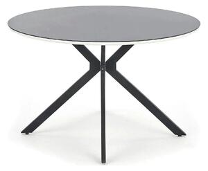 Masa AVELAR, negru, 120x120x76 cm