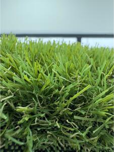 Gazon Artificial Jakarta, Inaltime Fir 30 mm, Latime 2m, Marime 200 x 200 cm, Verde cu Insertii Fire Iarba Uscata, Antialergic, Polipropilena, Curte