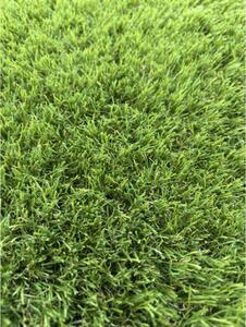 Gazon Artificial Jakarta, Inaltime Fir 30 mm, Latime 2m, Marime 200 x 200 cm, Verde cu Insertii Fire Iarba Uscata, Antialergic, Polipropilena, Curte