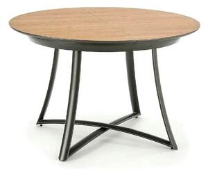 Masa extensibila MORETTI, stejar/negru, 118/148x118x76 cm