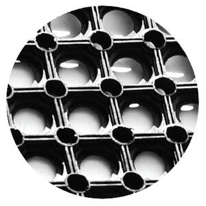 Covor Antiderapant Pentru Intrare, Domino, Negru Negru, Dreptunghi, 40 x 60