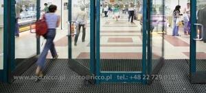 Covor Antiderapant Pentru Intrare, Domino, Negru Negru, Dreptunghi, 40 x 60