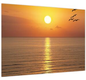 Tablou - Apus de soare peste ocean (70x50 cm)