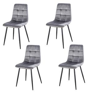 Set 4 Scaune KJC37 Gri