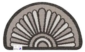 Covoras Intrare Flex 19163-80, Tip Iuta, Marime 50 x 80 cm, Maro, Antiderapant, Antialergic, Polipropilena 50 x 80