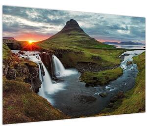 Tablou - Kirkjufell la apus (90x60 cm)