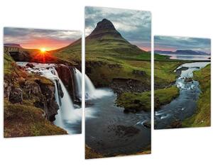 Tablou - Kirkjufell la apus (90x60 cm)