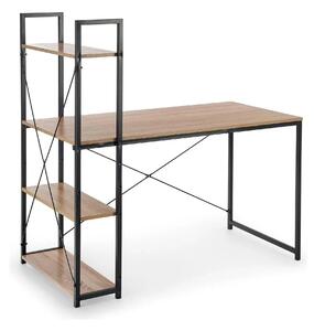 Birou NARVIK B1, stejar sonoma/negru, 120x64x120 cm