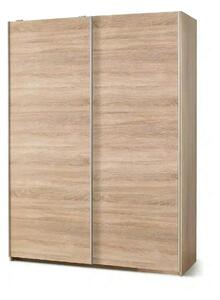 Dulap LIMA S1, stejar sonoma, cu 2 usi, 153x58x210 cm