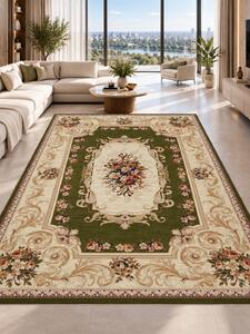 Covor Lotos 535-310, Marime 50 x 80 cm, Verde, Inaltime Fir 8 mm, Antialergic, Polipropilena, Living, Dormitor, Sufragerie, Birou 50 x 80