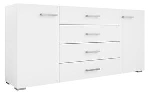 Comodă Comfivo Etrtale 100Alb, Cu sertare și uși, 74x156x35cm