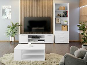 Camera de zi Comfivo R107Alb, Cu comodă tv, Cu componente suplimentare, Părți separate, PAL laminat, 190x35cm