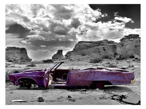 Fototapet - Retro car on the Colorado Desert