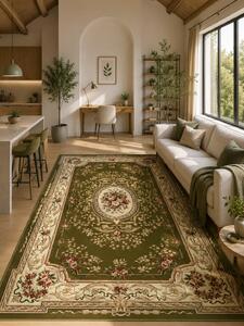 Covor Lotos 568-310, Marime 50 x 80 cm, Verde, Inaltime Fir 8 mm, Antialergic, Polipropilena, Living, Dormitor, Sufragerie, Birou 50 x 80