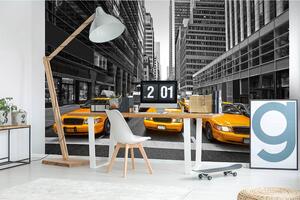 Fototapet taxiuri galbene în New York