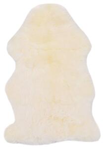 Covor din piele de oaie, alb, 60 x 90 cm