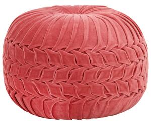 Fotoliu puf, design romburi, roz, 40 x 30 cm, catifea de bumbac