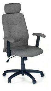 Scaun de birou STILO 2, gri inchis/negru, stofa, 66x49x116/125 cm