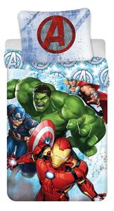 Lenjerie de pat din bumbac Avengers Heroes, 140 x 200 cm, 70 x 90 cm