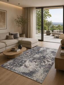 Covor Premium Egiptean Topaz 8020M, Marime 120 x 200 cm, Multicolor, Inaltime Fir 10 mm, Antialergic, Polipropilena, Living, Dormitor, Sufragerie