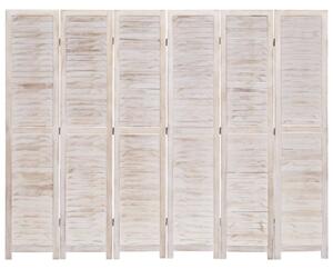 Paravan de cameră cu 6 panouri, 210 x 165 cm, lemn