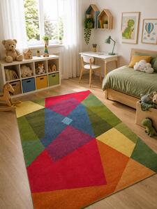Covor Kolibri 11486-125, Marime 80 x 150 cm, Multicolor, Inaltime Fir 9 mm, Antialergic, Polipropilena, Living, Dormitor, Sufragerie, Birou 80 x 150