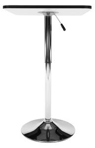 Masă pentru bar cu înălţimea reglabilă, negru, 57x84-110 cm, FLORIAN