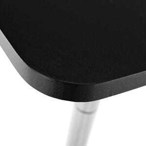 Masă pentru bar cu înălţimea reglabilă, negru, 57x84-110 cm, FLORIAN