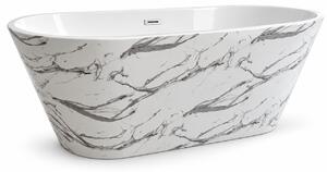 Cada baie freestanding Taormina Alb