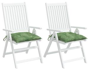 Perne de scaun, 2 buc., 50x50x7 cm, textil, model frunze
